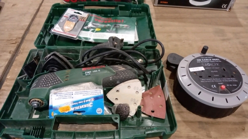 Bosch PMF 180E Multi Allrounder and Eurosonic 5m cable reel E5-810