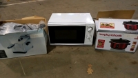 Morphy Richards slow cooker, Tesco deep fat fryer, Tesco 700w microwave