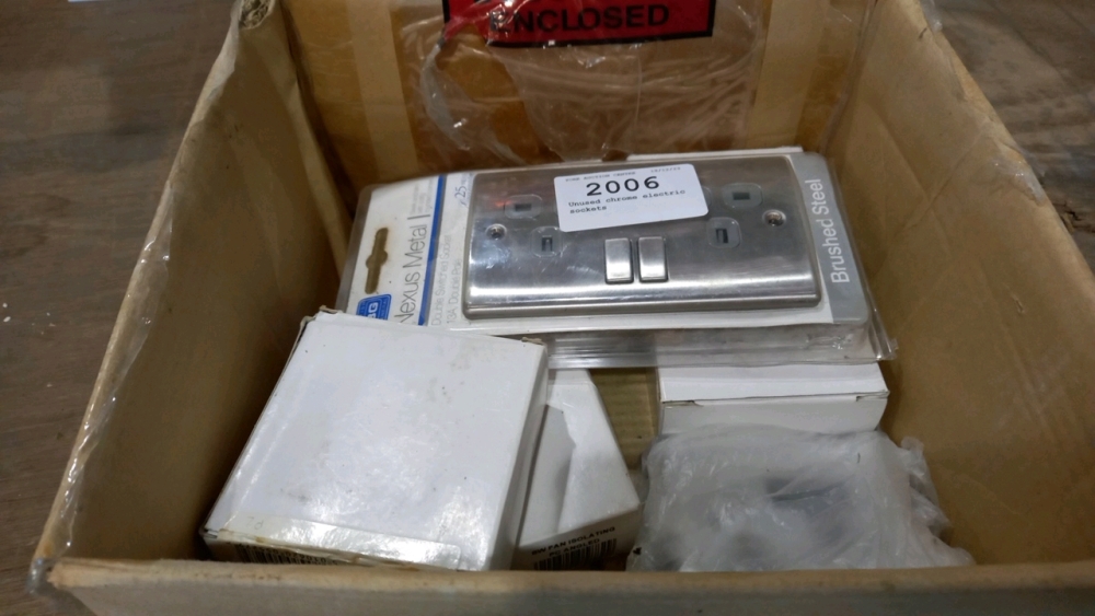 Unused chrome electric sockets | December timed online auction ...