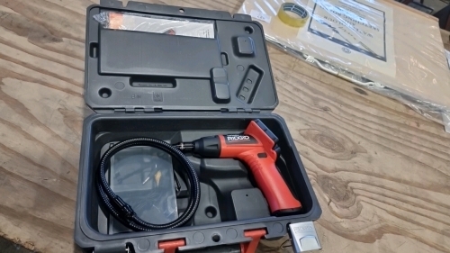 Ridgid Seesnake Micro endoscope, only used twice, as new, works perfectly, c/w batteries