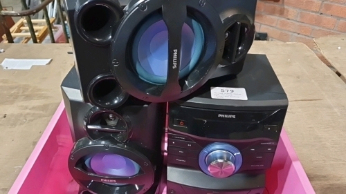 Philips stereo system with old style iPhone/iPod docking station