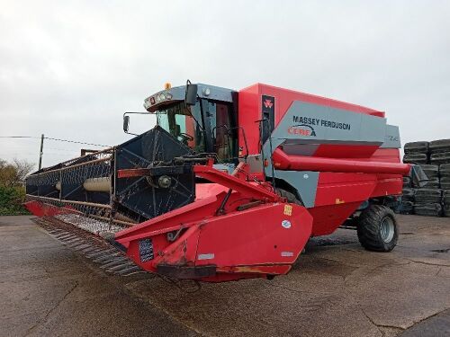 Massey Ferguson 7278 Cerea combine harvester, 8 straw walker, auto-levelling, 25ft Powerflow auto contour header, 3283 engine hours, 2608 drum hours KV02 UMS (included by permission)