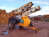 2008 Chafer 3000ltr 24m trailed sprayer, steering axle, stainless steel tank, induction hopper, tested 12/6/23, triple ARAG nozzle body, 620/70R26 Michelin tyres c/w set of 320/85R36 wheels and tyres - 2