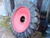 Set of 4 x row crop wheels to fit Fendt 700 series, 12.4R38 Michelin fronts, 12.4R54 BKT rears
