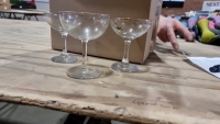 6 Babycham glasses