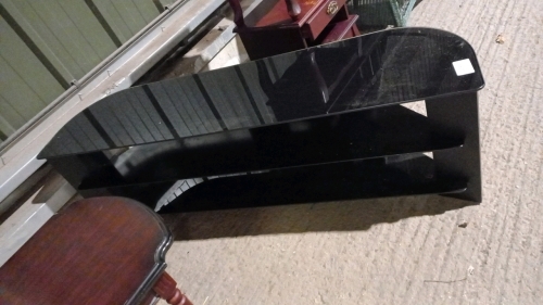 Glass TV stand