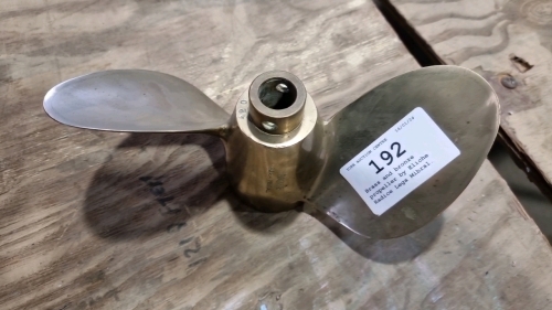 Brass and bronze propeller by Eliche Radice Lega Mibral.