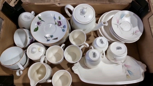 Sylvac part tea set and Astley part tea set