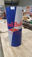 Giant red bull can