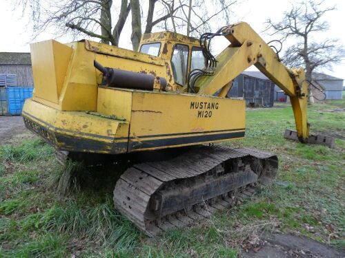 Priestman Mustang M120 360 degree tracked excavator c/w 3 buckets