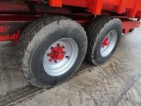 1996 Triffitt 12T tandem axle grain trailer c/w extension to 14T, hydraulic end door, super singles - 4