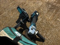 Makita 18v SDS drill; angle grinder with bag - 2