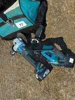 Makita 18v SDS drill; angle grinder with bag - 3