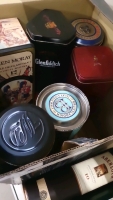 Box of decorative storage tins - 3