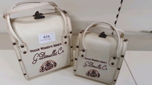 2 x Vogue vintage womens shoe boxes