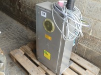 Aza automatic dump feed system c/w 68 dump feeders electronically activated; 60mm chain and disc system; 180m pipeline plus 14 corners and 1 bend. Approx 2017, dismantled for collection