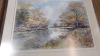 'Autumn on the Avon' by Bill Toop 1982 Numbered watercolour print 60/960 From the Bill Toop Gallery (approx. 64cm x 50cm)