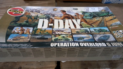 Large Airfix model of the D Day landings