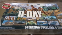 Large Airfix model of the D Day landings - 2