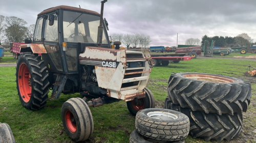 David Brown 1494 Syncro tractor, one owner from new, B534 VWT c/w Trelleborg 600/65R38 wheels and tyres
