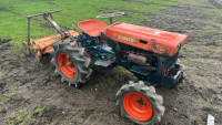 Kubota B6000 compact tractor c/w rotavator, 1 owner from new, dry stored, tyres have good tread
