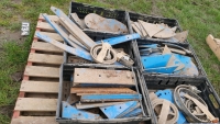 Quantity of Lemken metal plough parts, assorted