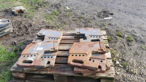 Full set of 10 original NH 40kg front weights