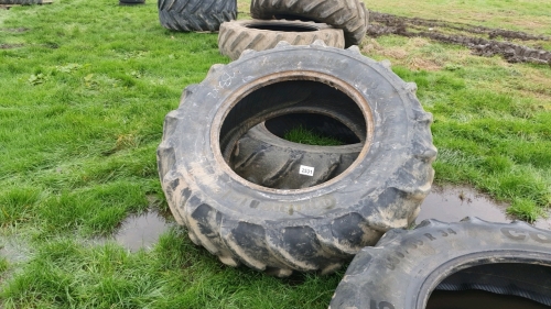 Pair of part worn tyres 16.9/30