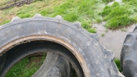 Pair of part worn tyres 16.9/30 - 2