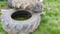 Pair of part worn tyres 16.9/30 - 4