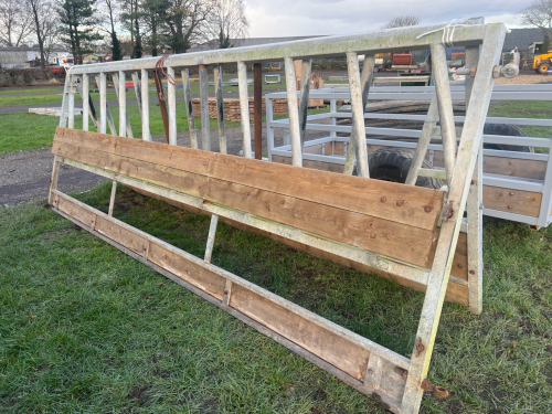2 x 15ft dual purpose cattle or sheep feed barriers
