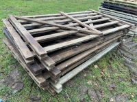 10 Wooden sheep hurdles, 5ft long