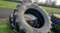 2x 650 BKT tyres 50% worn - 2