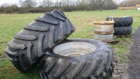 2x 650 BKT tyres 50% worn - 4