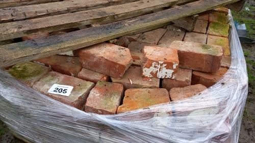 Pallet of reclaimed bricks