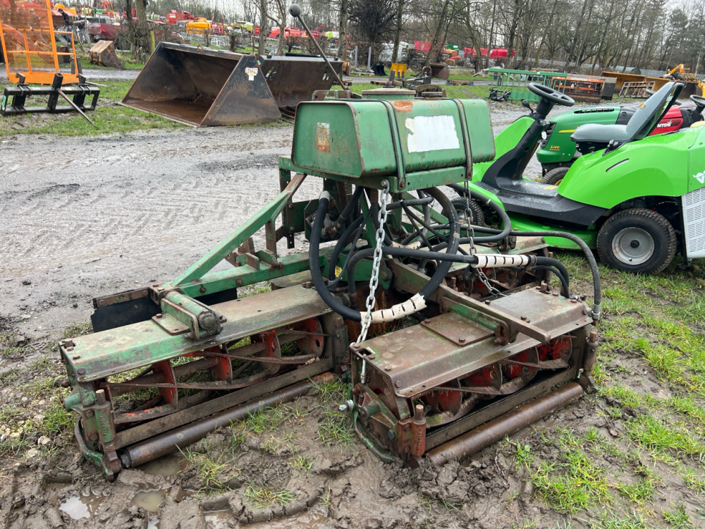 Ransome 3 gang PTO driven mower on 3 point linkage | York Machinery