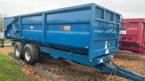 AS Marston 14T root trailer c/w hydraulic back door and sprung drawbar