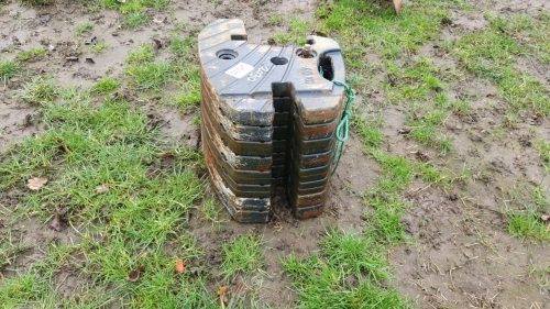 Set of 8x Valtra front weights