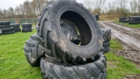 2 x 650-65R38 Michelin tyres