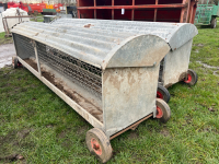 2 x Wilmot 10ft mobile sheep hayrack/trough