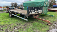 18ft single axle bale / low loader trailer c/w ramps, BPW commercial axle, mini-super tyres