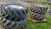 4 x 460-70R24 KRAMER Wheels Michelin tyres, new