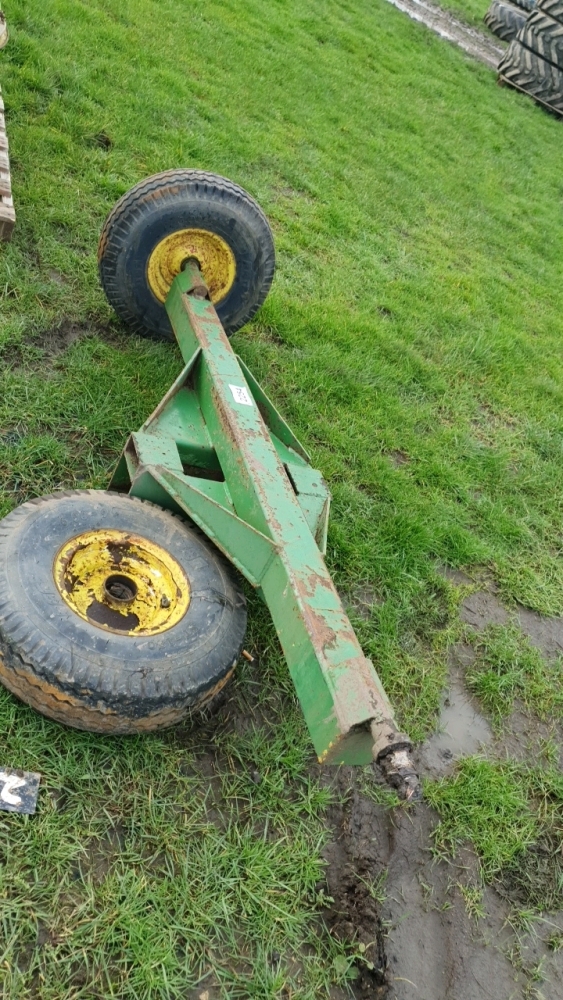 Trailer axle with wheels and tyres York Machinery Sale (hedgers