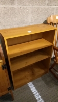 Small pine sideboard and separate bookcase - 6