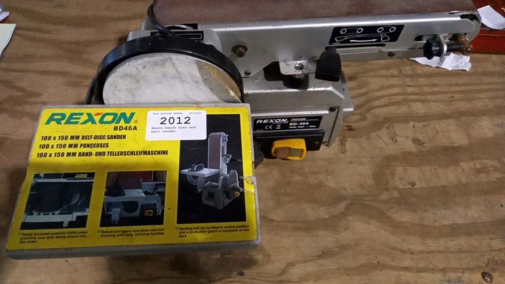 Rexon belt and disc sander discount