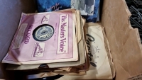 Box of LPs, 78s and singles - 2