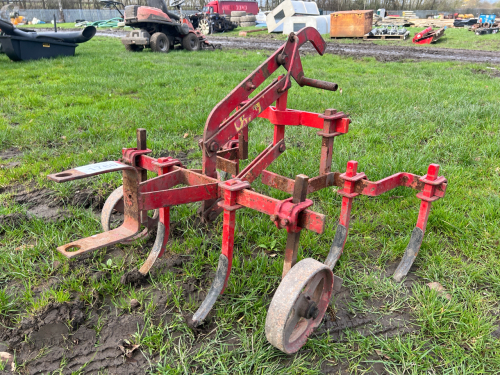 Ride on mower pull along cultivator