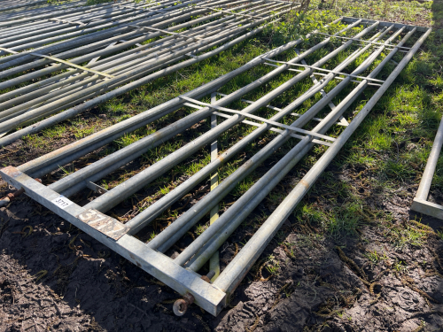 2 x galvanised farm gates