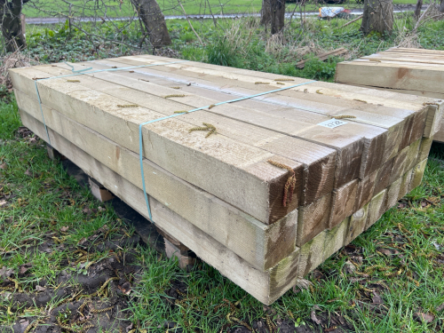 24 x tanalised fence posts 6'x4'x4'