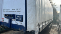 2012 Don Bur single axle curtainsider trailer, 30ft - 2